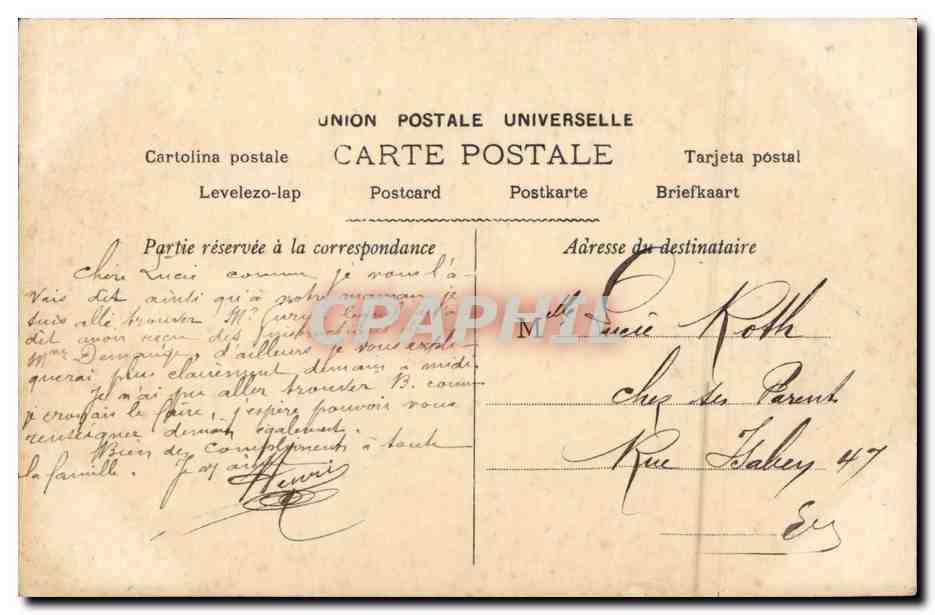 Jeune femme en robe rose et chapeau — homme assis — éditeur L'Attendue, n° 82 — Verso