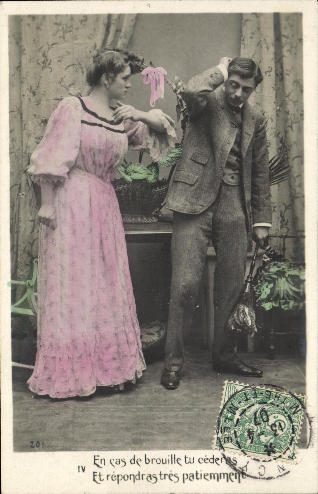 Couple en scène — En cas de brouille tu céderas — éditeur IV, n° 201