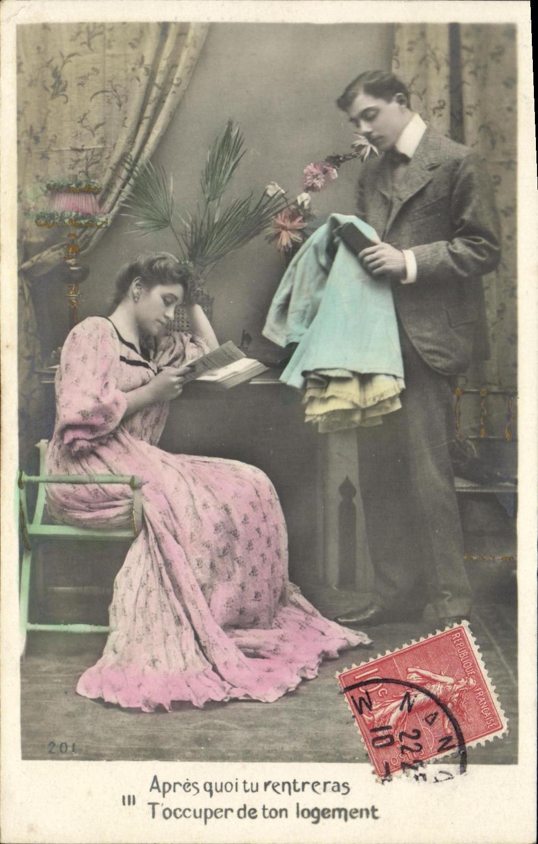 CPA Fantaisie Femme 