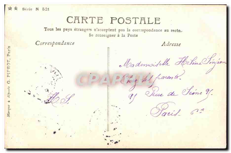 CPA Fantaisie Napoleon intime L Empereur attend son fils  — Rückseite