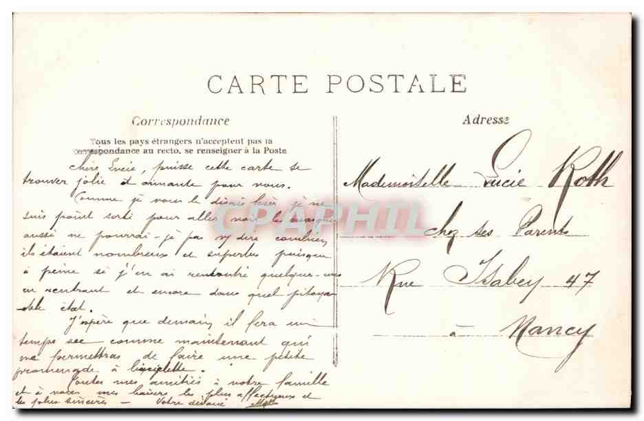 CPA Fantaisie Femme Ange  — Verso