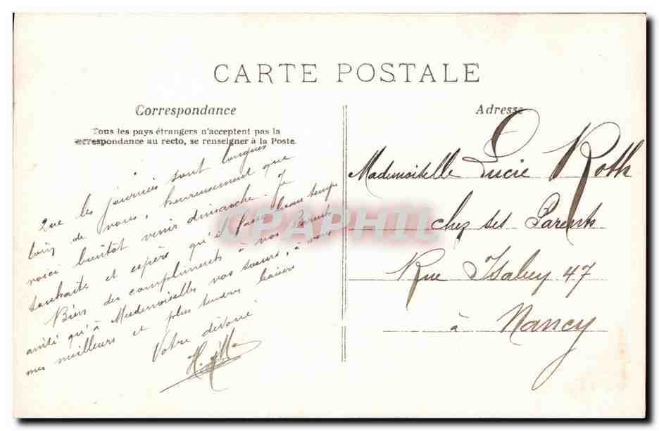 CPA Fantaisie Femme Ange — Verso
