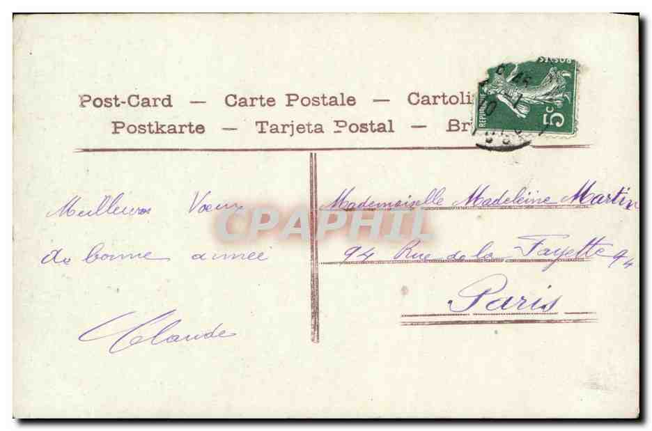 CPA Fantaisie Enfant — Verso