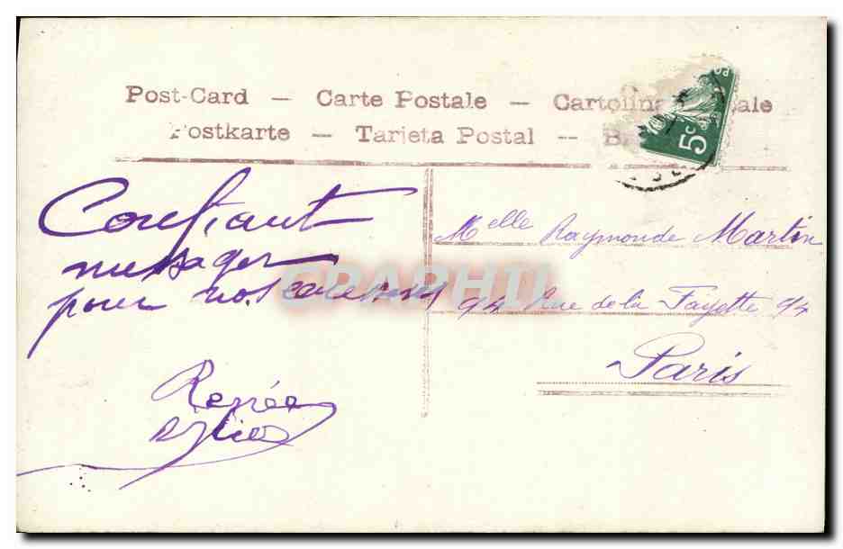 CPA Fantaisie Enfant — Rückseite
