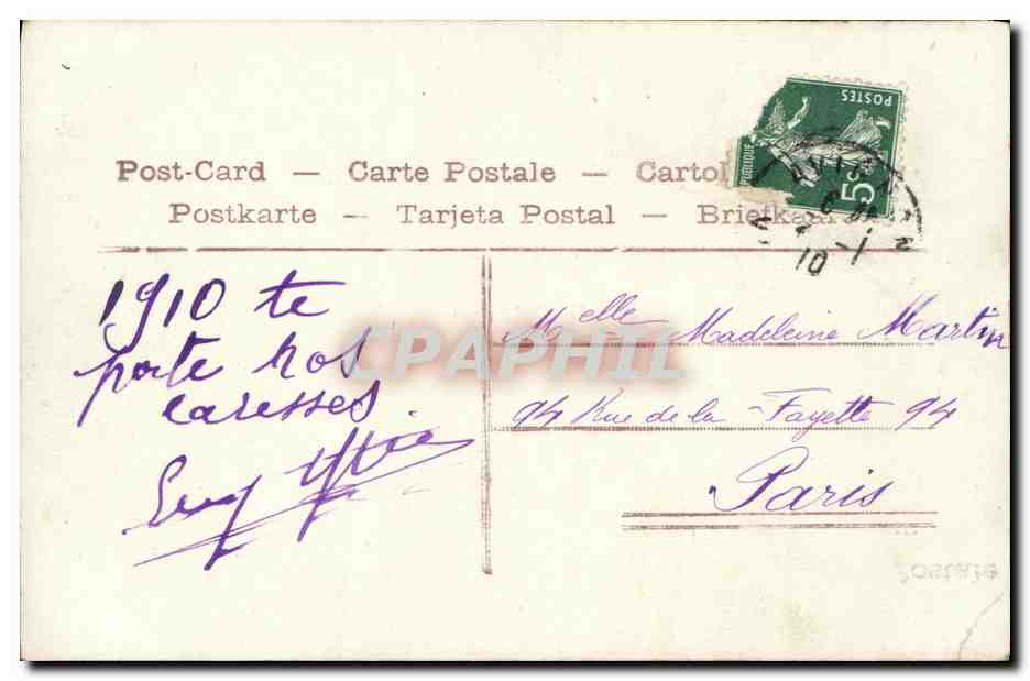 CPA Fantaisie Enfant — Verso