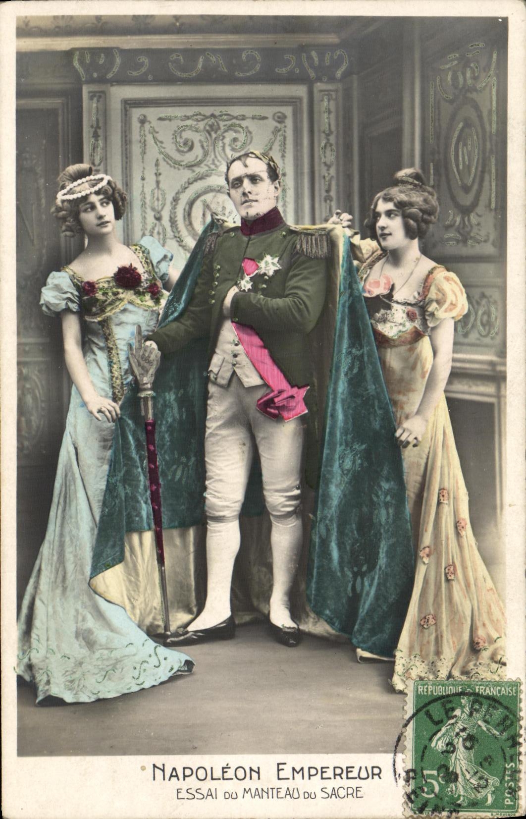 Napoléon Empereur — Essai du manteau du sacre — Éditeur non visible