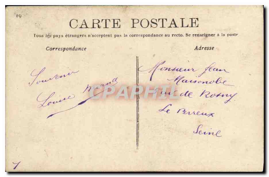 Leutnant Bonaparte in Paris — Der Brief der Wäscherin — Verlag: L'Équipe Française, Nr. 19 — Rückseite