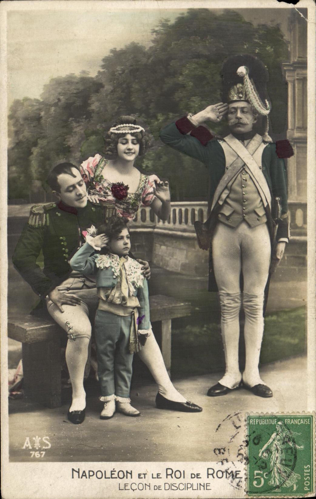 CPA Fantaisie Napoleon et le roi de Rome 