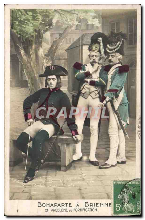 Bonaparte à Brienne — Un problème de fortification — Éditeur non visible