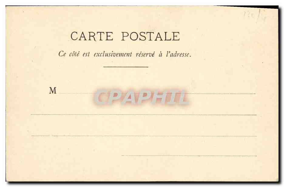 CPA Fantaisie Enfants En l absence de professeur Piano — Rückseite