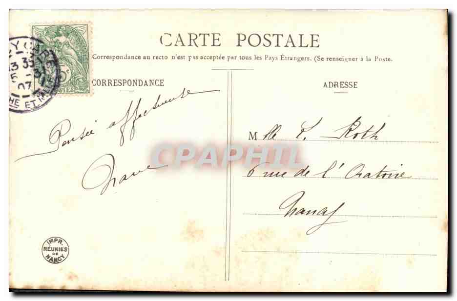 CPA Fantaisie Femmes Ange La source d amour — Rückseite