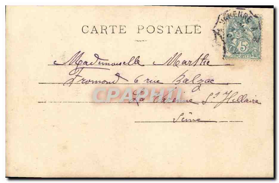 CPA Fantaisie Femme Semeuse J attends — Back