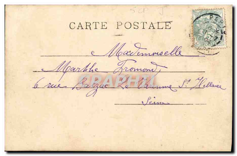 CPA Fantaisie Femme Semeuse Je triompherai de tout — Back