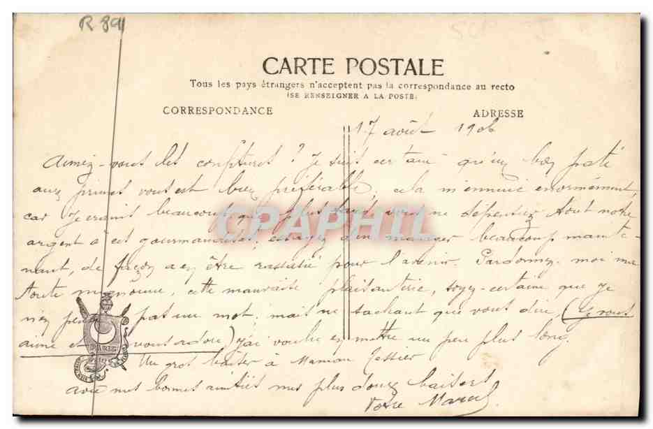 Les Confitures — Je les aime, un peu — Le Jormannay Photo, Paris, n° 3149 — Reverso