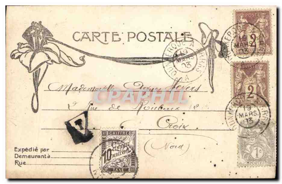 CPA Fantaisie Femmes Au bal  — Rückseite