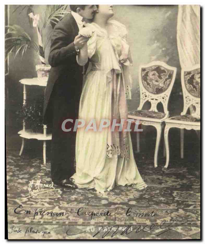 Philatellische Pose — Apéritif um Mittag — H. Manuel