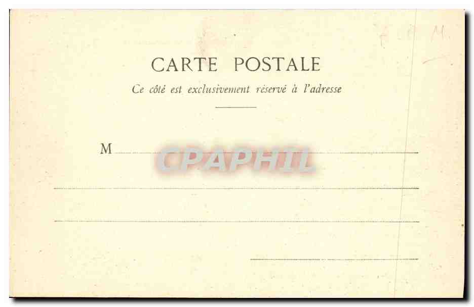 CPA Administration generale de l assistance publique Paris Grand Amphitheatre — Rückseite