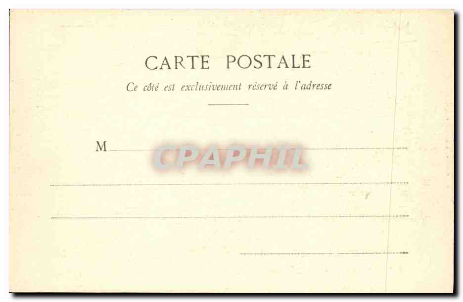 CPA Administration generale de l assistance publique Paris Grand escalier — Rückseite