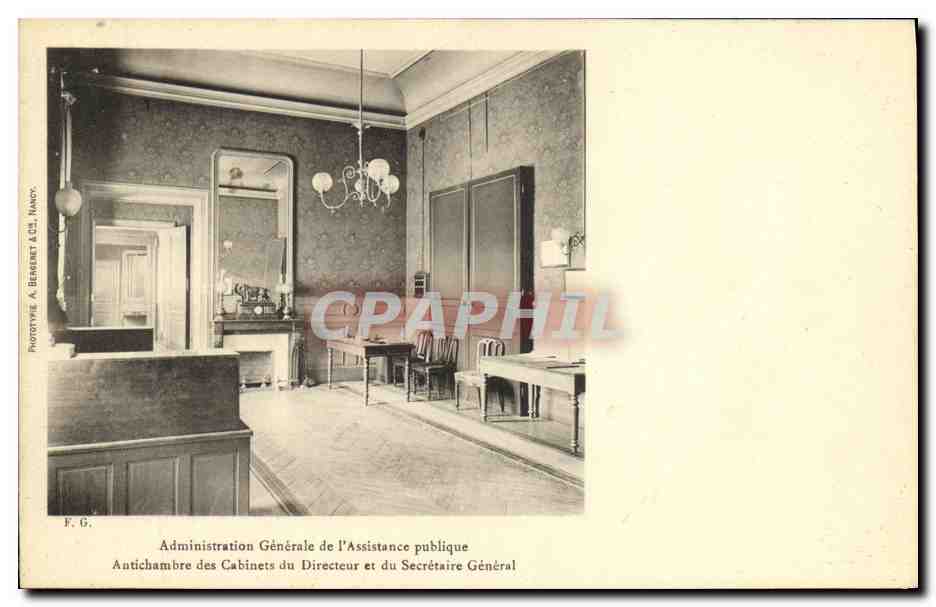 CPA Administration generale de l assistance publique Paris Antichambre des cabinets du directuer et du secretariat gener