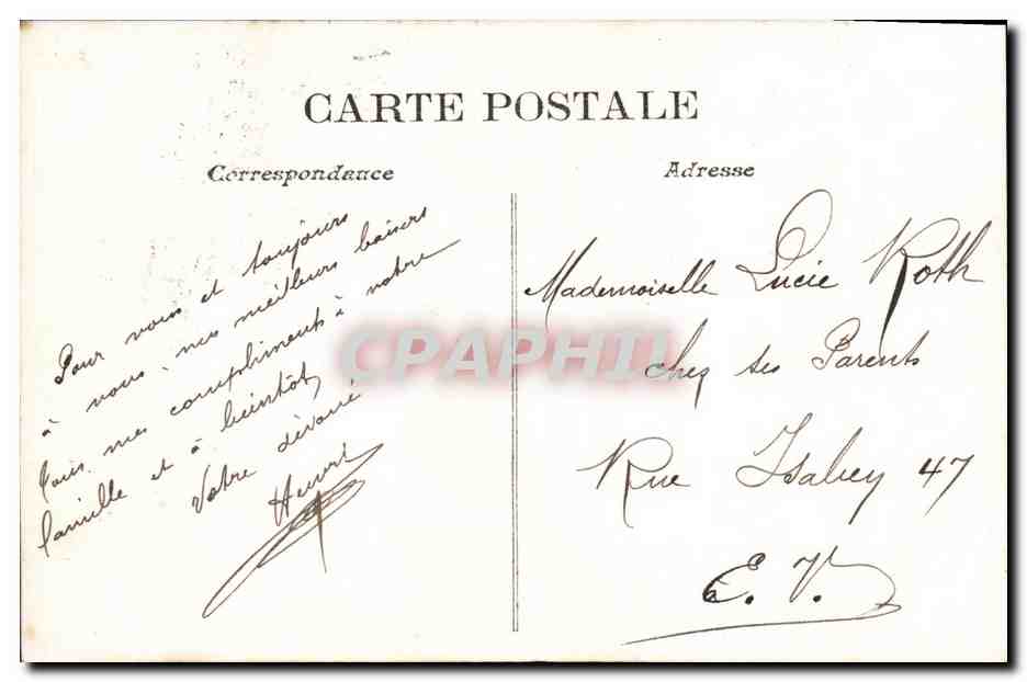 Jeune femme pleurant consolée par un jeune garçon — scène forestière — éditeur non visible — Rückseite