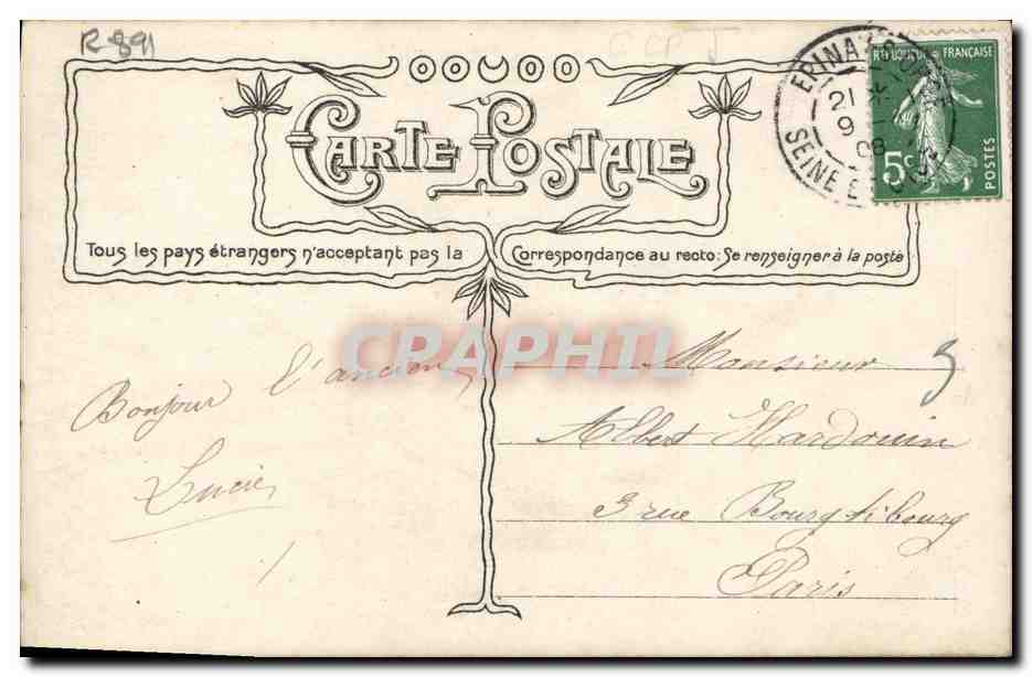 CPA Fantaisie Enfant — Rückseite
