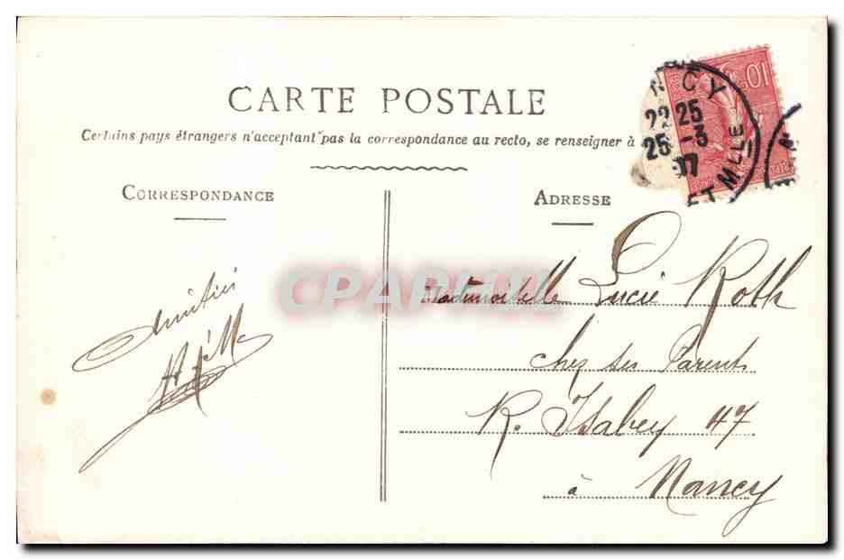 Femme à la fenêtre offrant des fleurs à un homme — Éditeur E.D., n° 4855 — Reverso