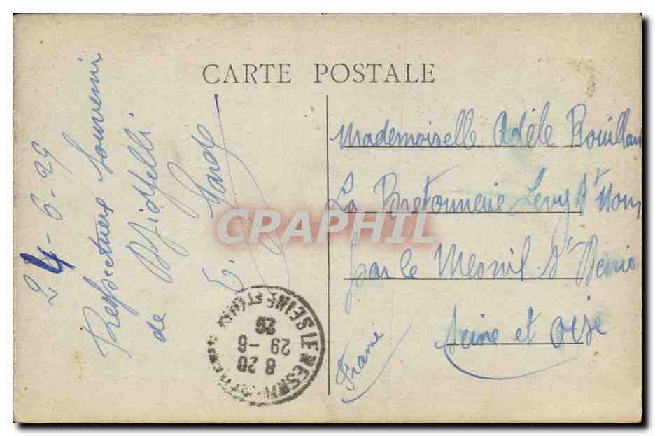 Djidjelli — Avenue Vivonne — éditeur Constantine, n°43 — Rückseite