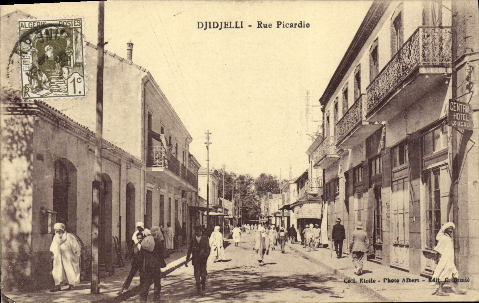 CPA Algerie Djidjelli Rue Picardie 