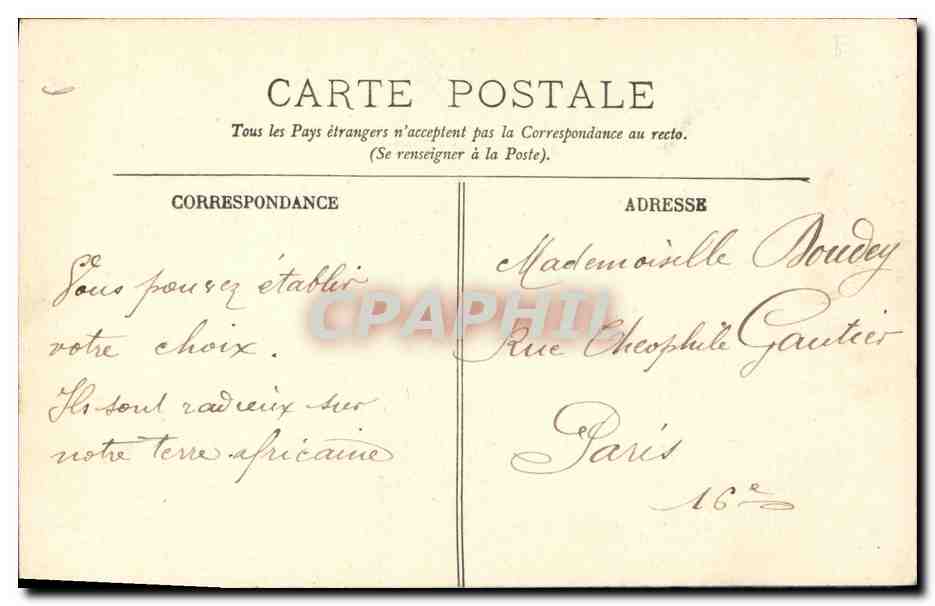 CPA Algerie Alger Types de cireurs Enfants — Rückseite