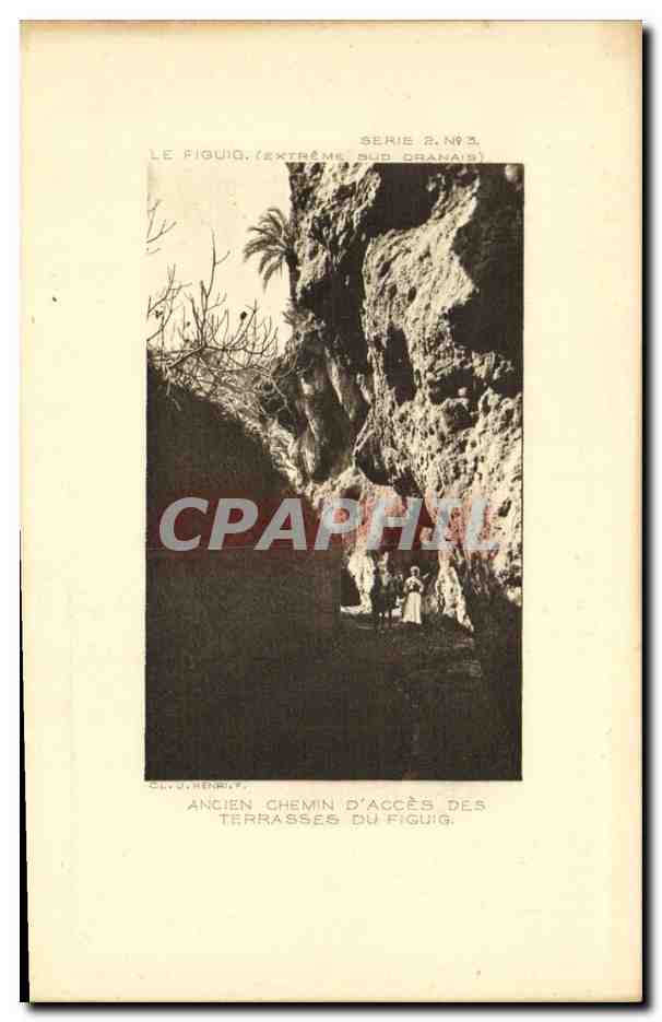 CPA Algerie Ancien chemin d acces des terrasses du Figuig