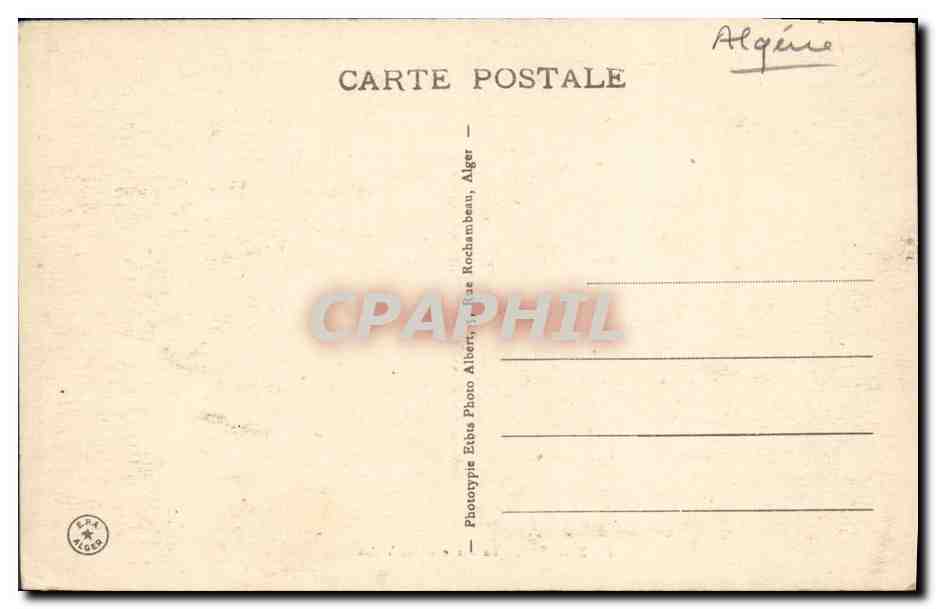 CPA Algerie Beni Saf La plage et les villas — Verso