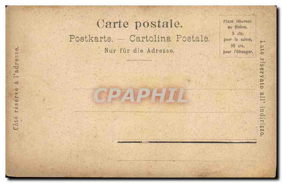 CPA Publicite Chocola tSuchard Mont Cervin  — Back