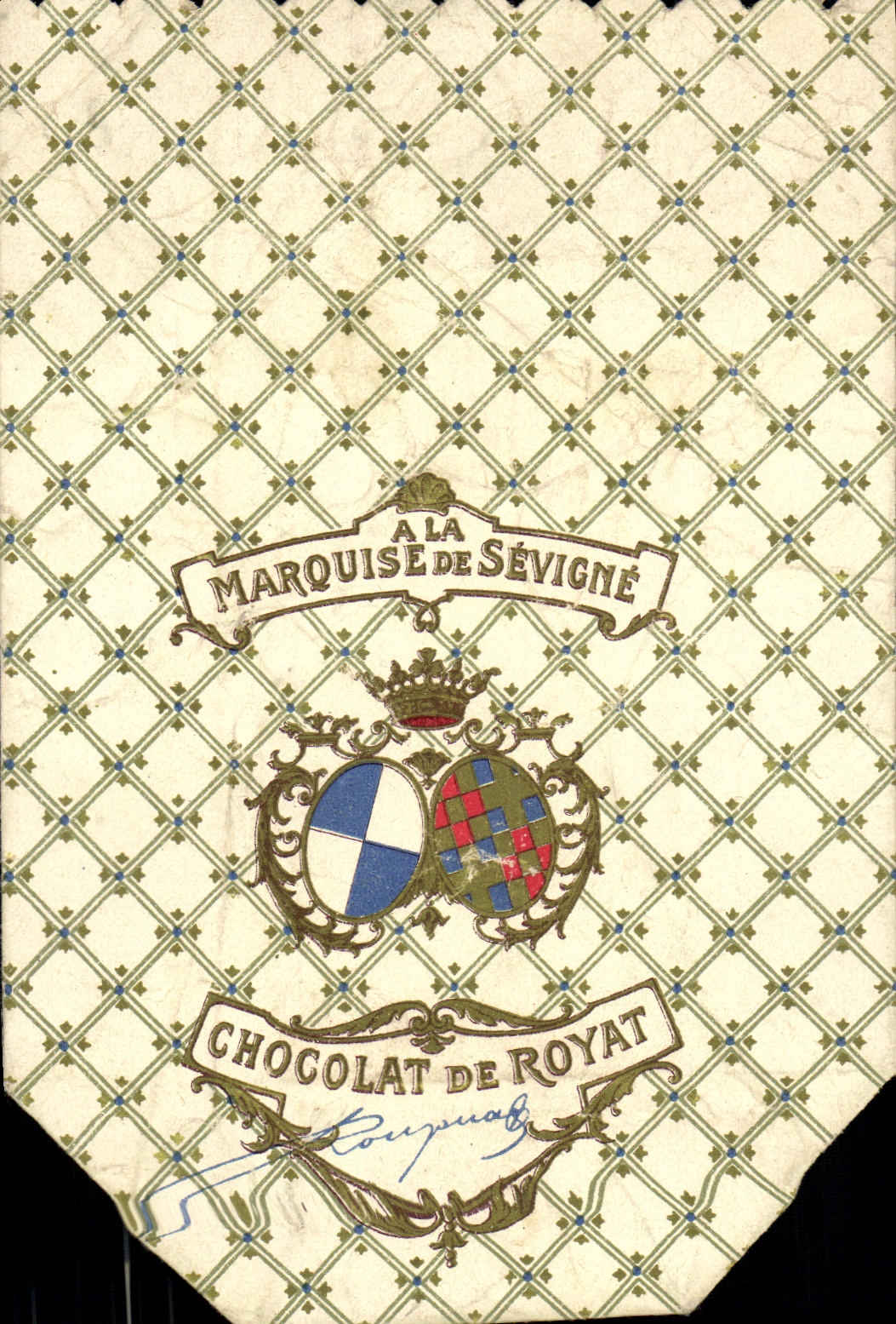 Emballage Chocolat de Royat Marquise de Sevigne 