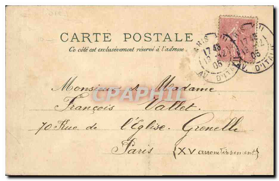 CPA Chocolat Masson Paris Portugal Chocolat Mexicain  — Verso