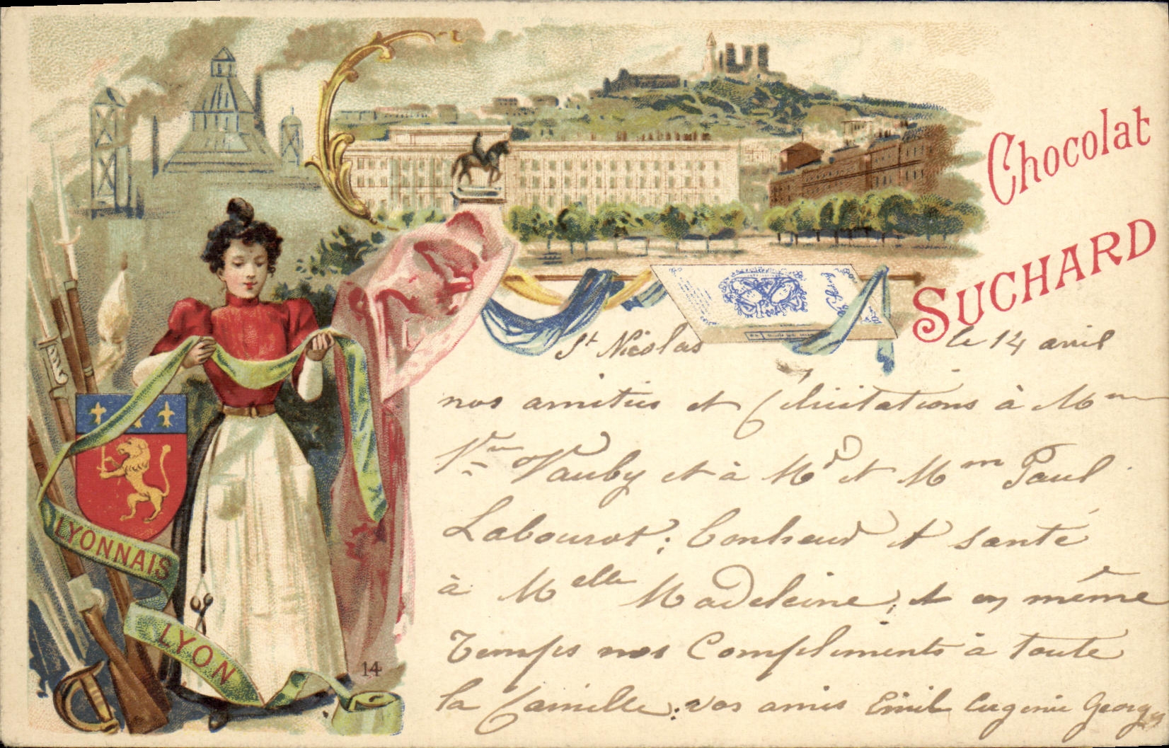 CPA Chocolat Suchard Lyon Lyonnais 