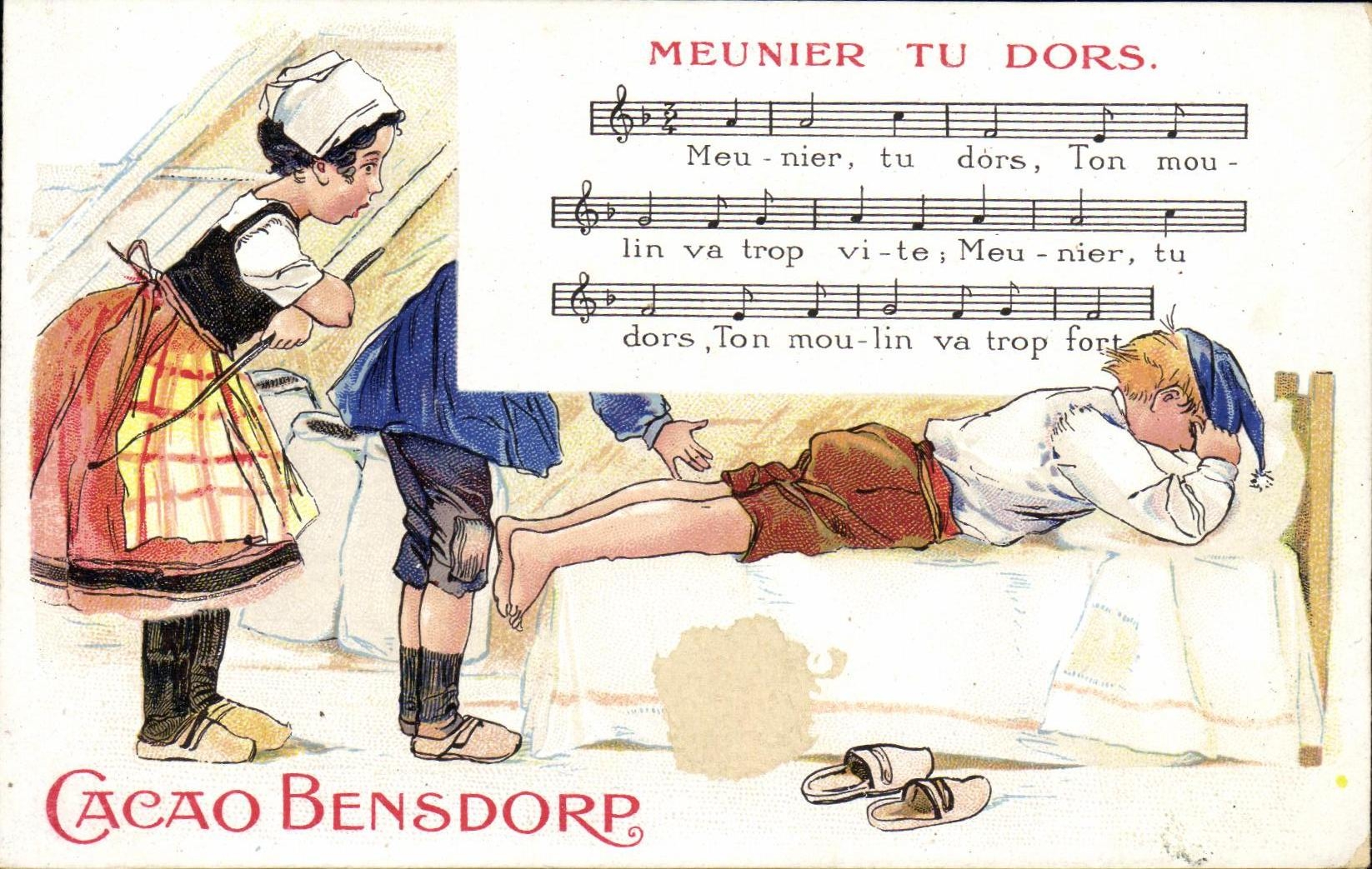 CPA Meunier tu dors Cacao Bensdorp 