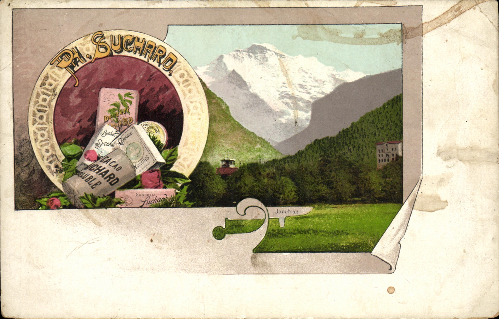 CPA Chocolat Suchard Jungfrau Suisse