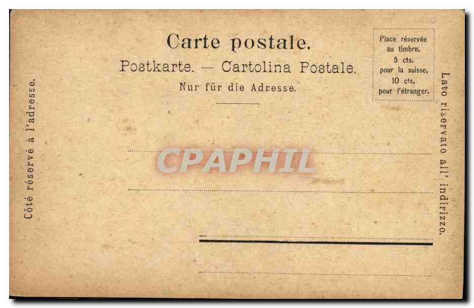 CPA Chocolat Suchard  — Verso