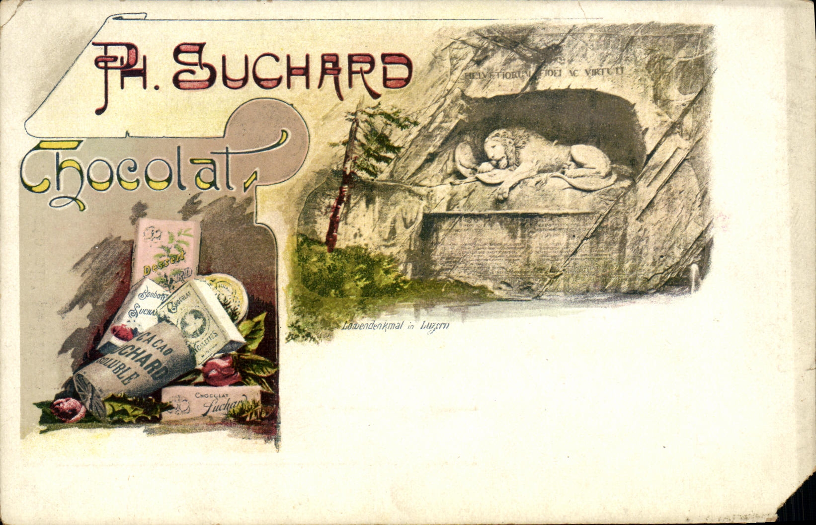 CPA Chocolat Suchard Lion 