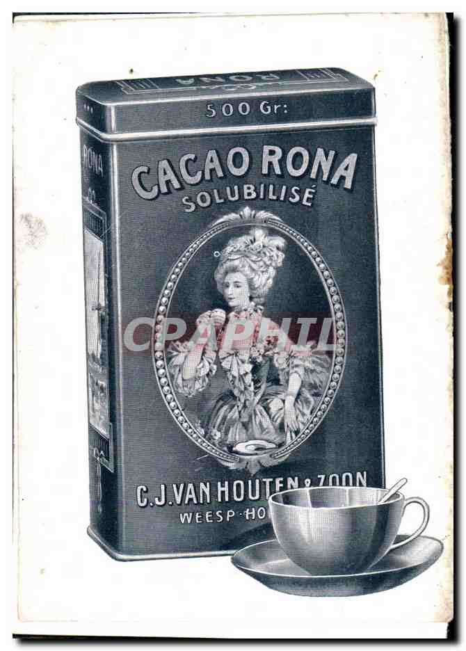Petit livret publicitaire Fantaisie Femme Cacao Rona Van Houten — Verso