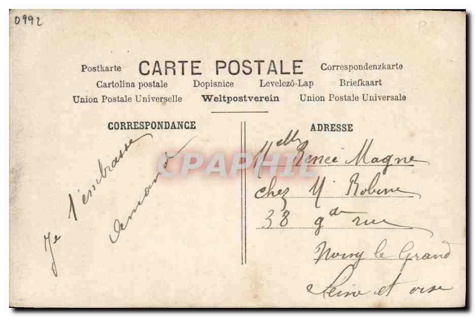 CPA Fantaisie Enfant Chiens — Verso