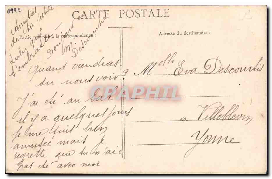 CPA Fantaisie Enfant Chiens — Verso