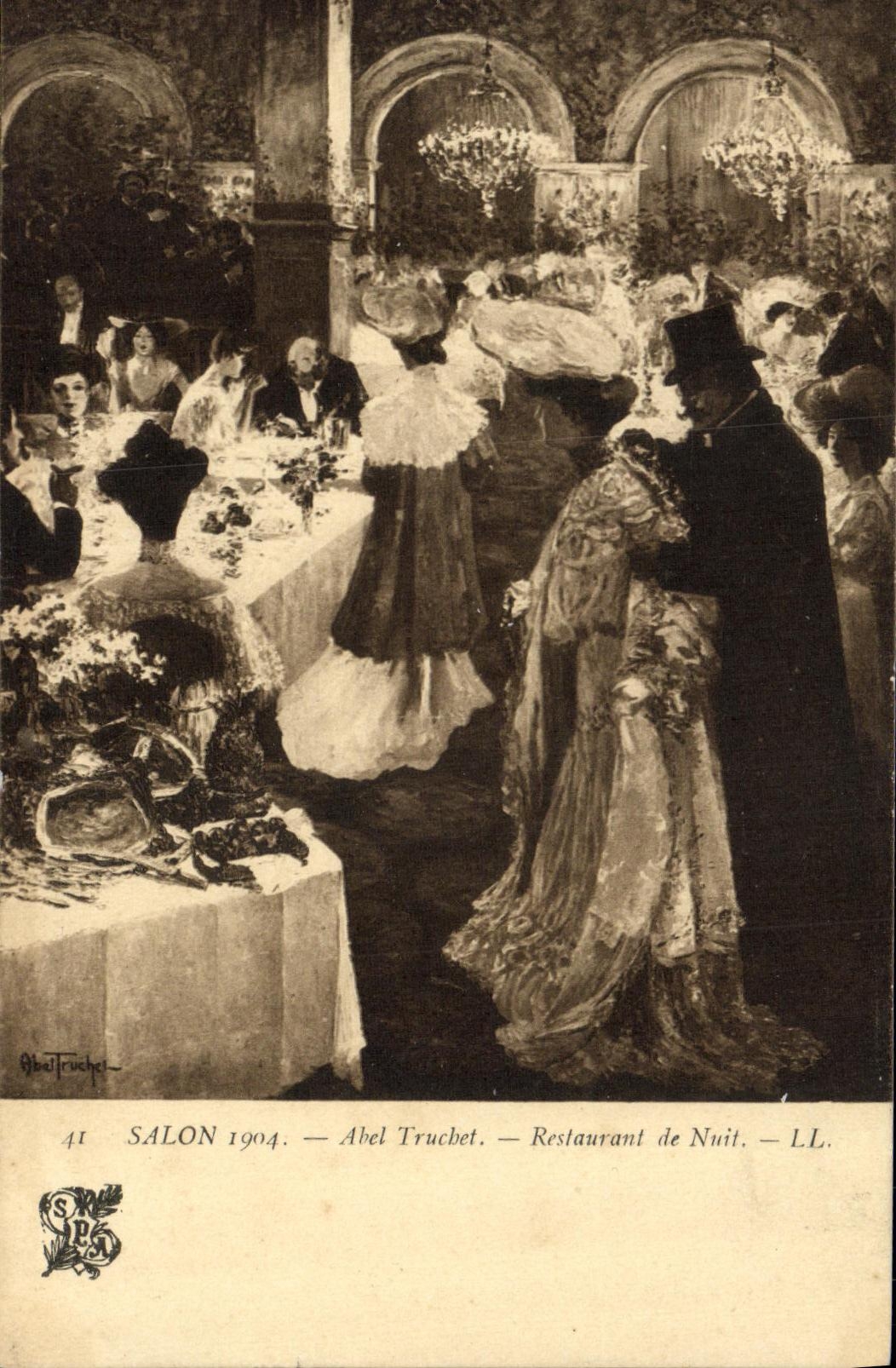 CPA Fantaisie FSAlon 1904 Abel Truchet Restaurant de Nuit 