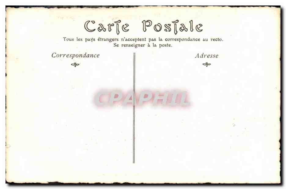 CPA Fantaisie Moeurs et coutumes de l ancien Paris Le cafe 1820 — Rückseite