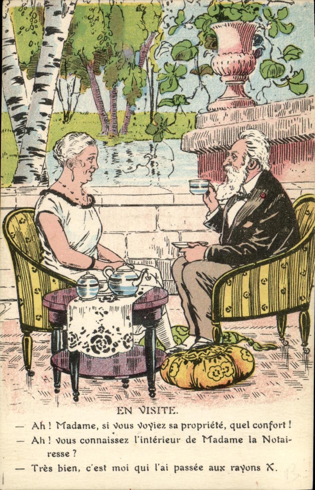 En visite — Madame la Notairesse — D.D. (éditeur)