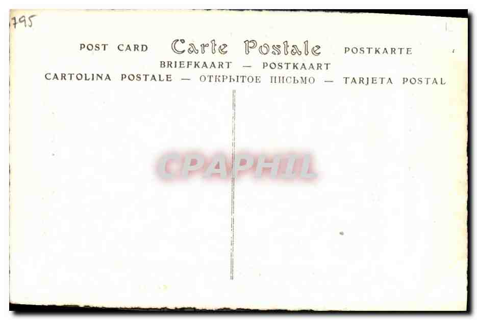 CPA Les maitres de l estampe du 18eme Chardin Reproduction d une gravure de Filloeul — Verso