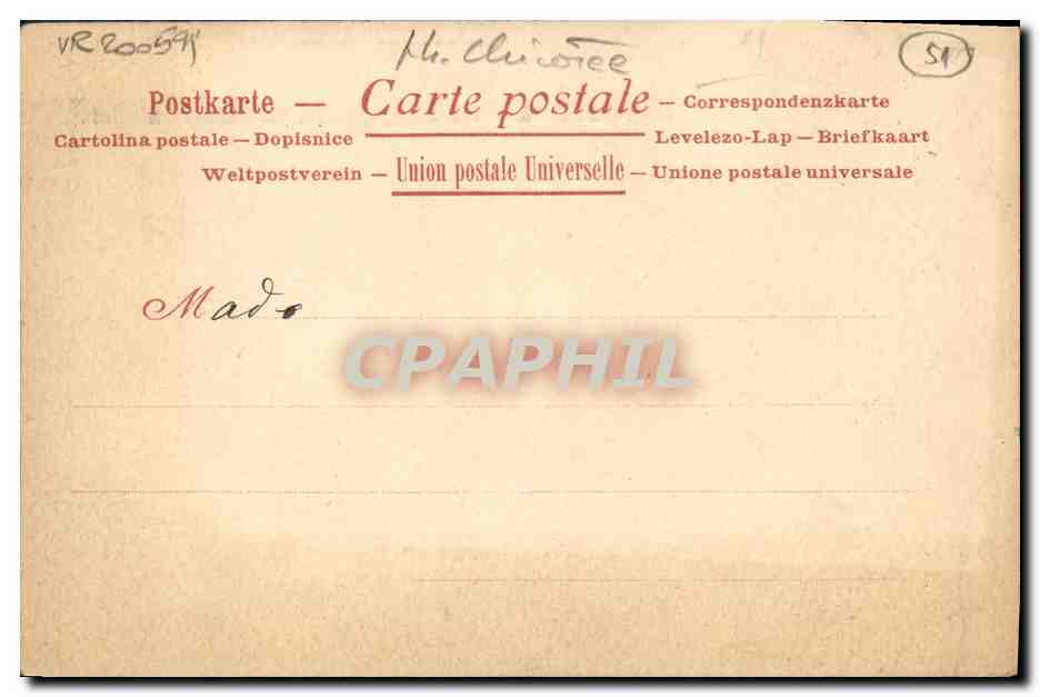 CPA Manufacture de Chicoree Meci Pruvot Quievy Cambrai Chateaudun — Verso