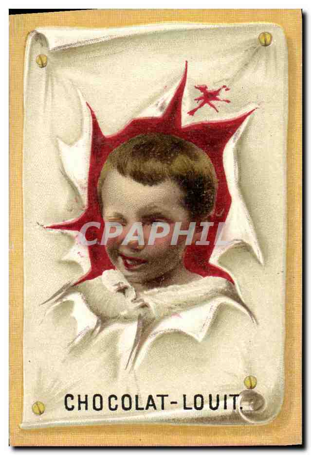 Chromo Enfant Louit Freres Bordeaux Chocolat 