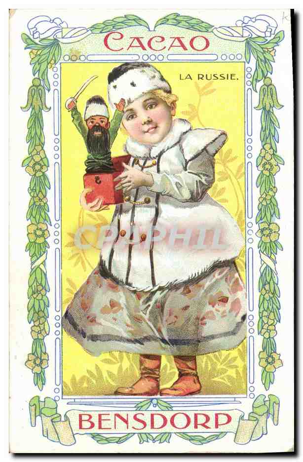 CPA Fantaisie Enfant Cacao Besndorp La Russie poupee Russia