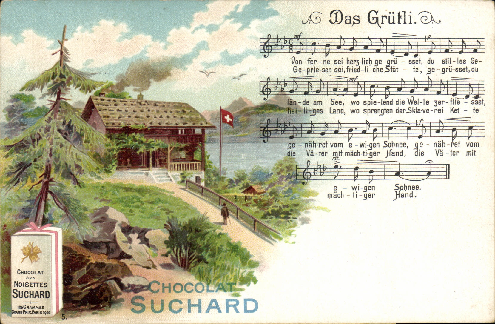 CPA Chocolat Suchard Das Grutli